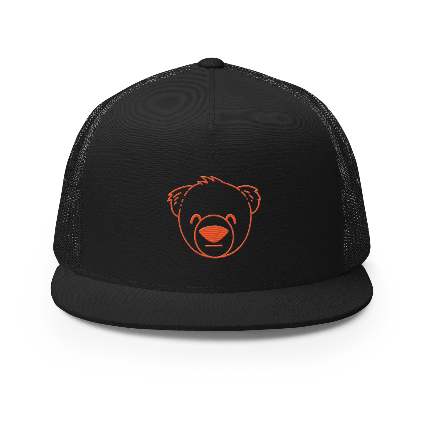 WeBearish Giant Trucker Hat (Black/Orange)
