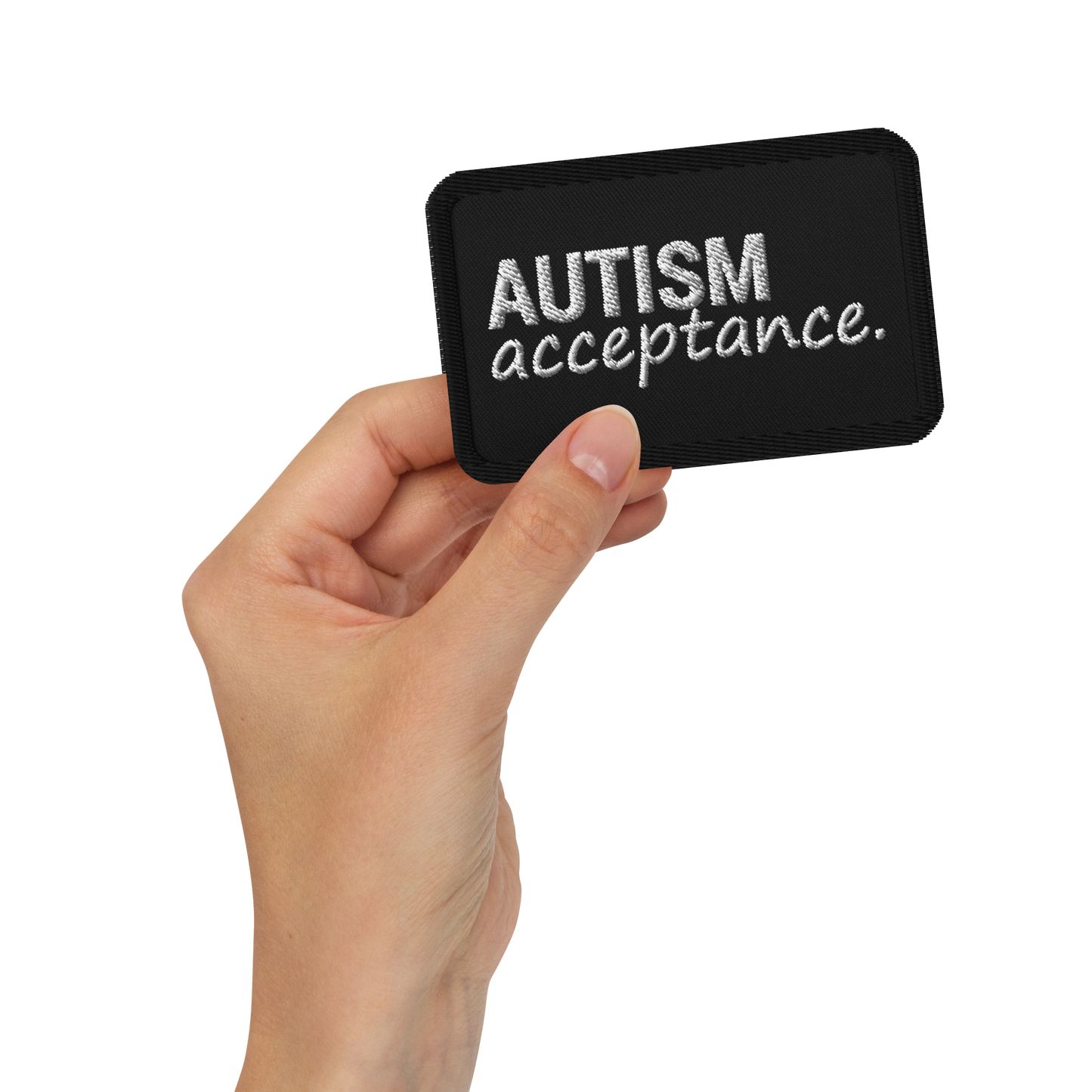 Autism Acceptance Patch (Black/White)