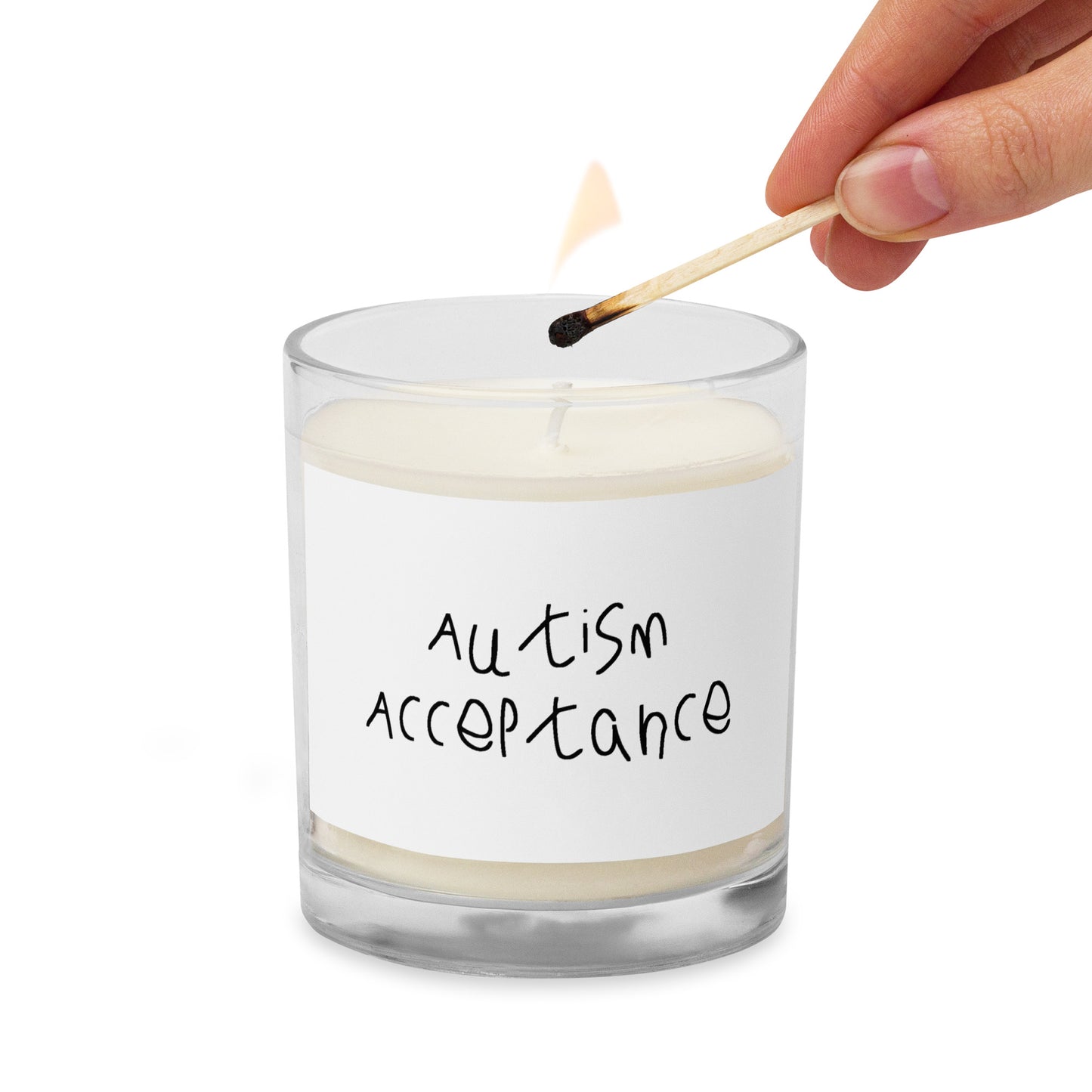 Autism Acceptance Candle