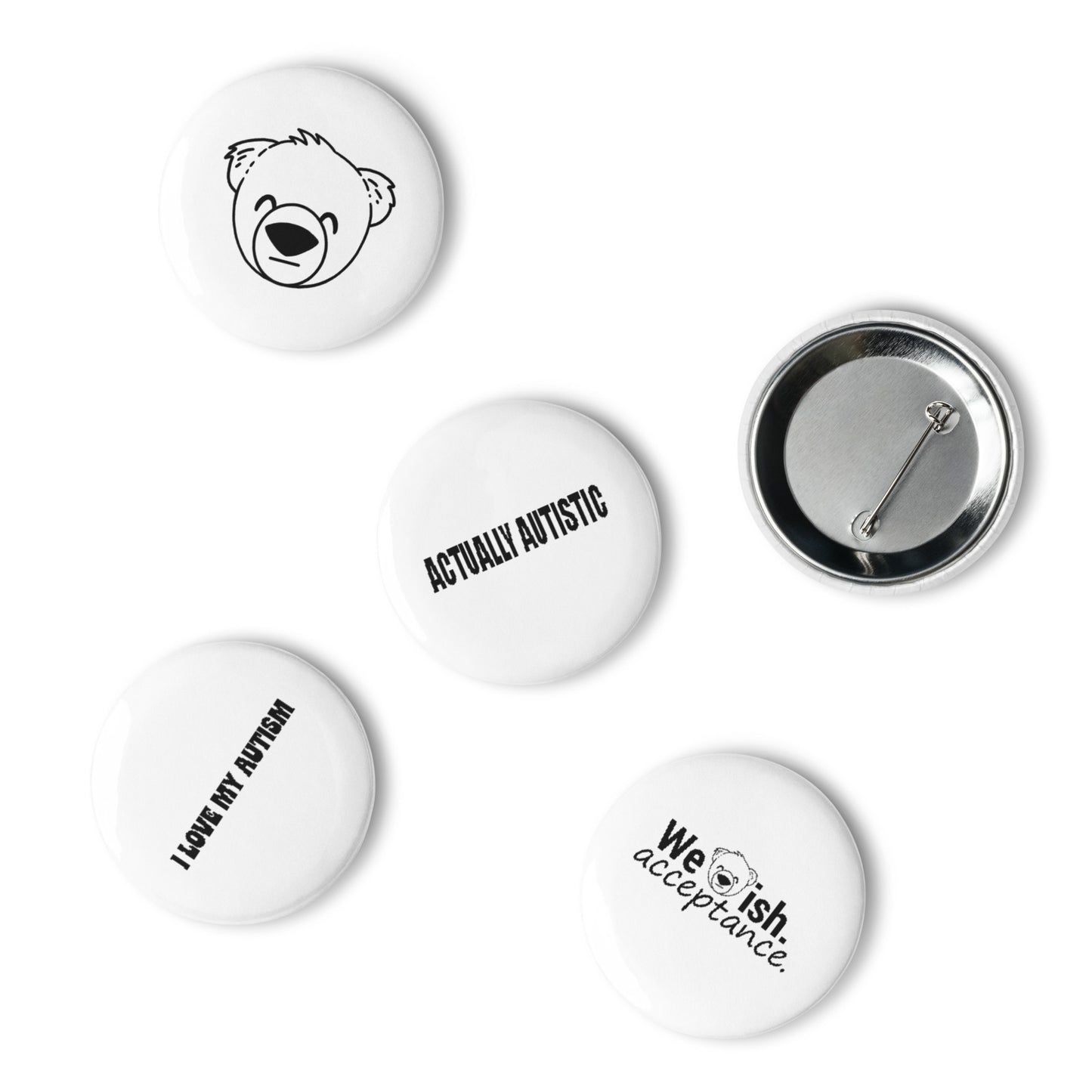 WeBearish Autism Acceptance Pin Set