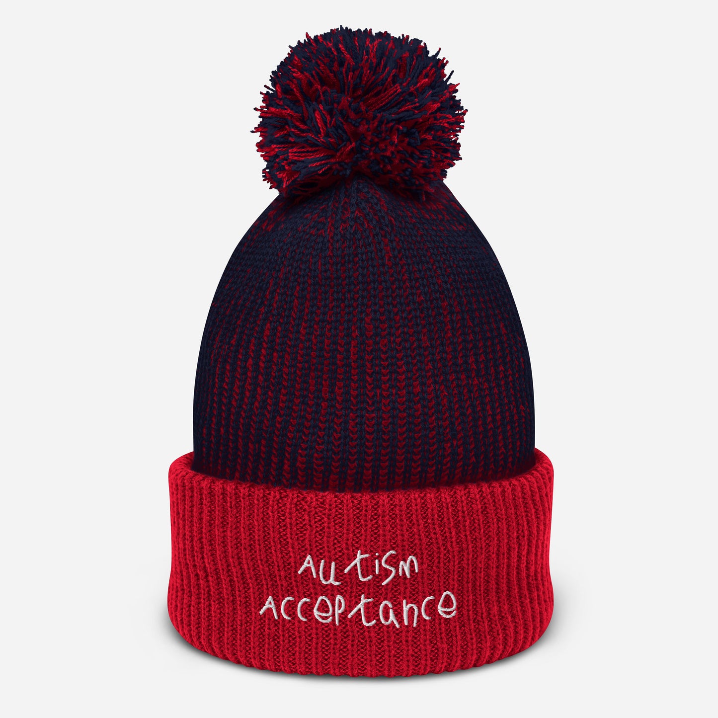 Autism Acceptance Pom-Pom Beanie