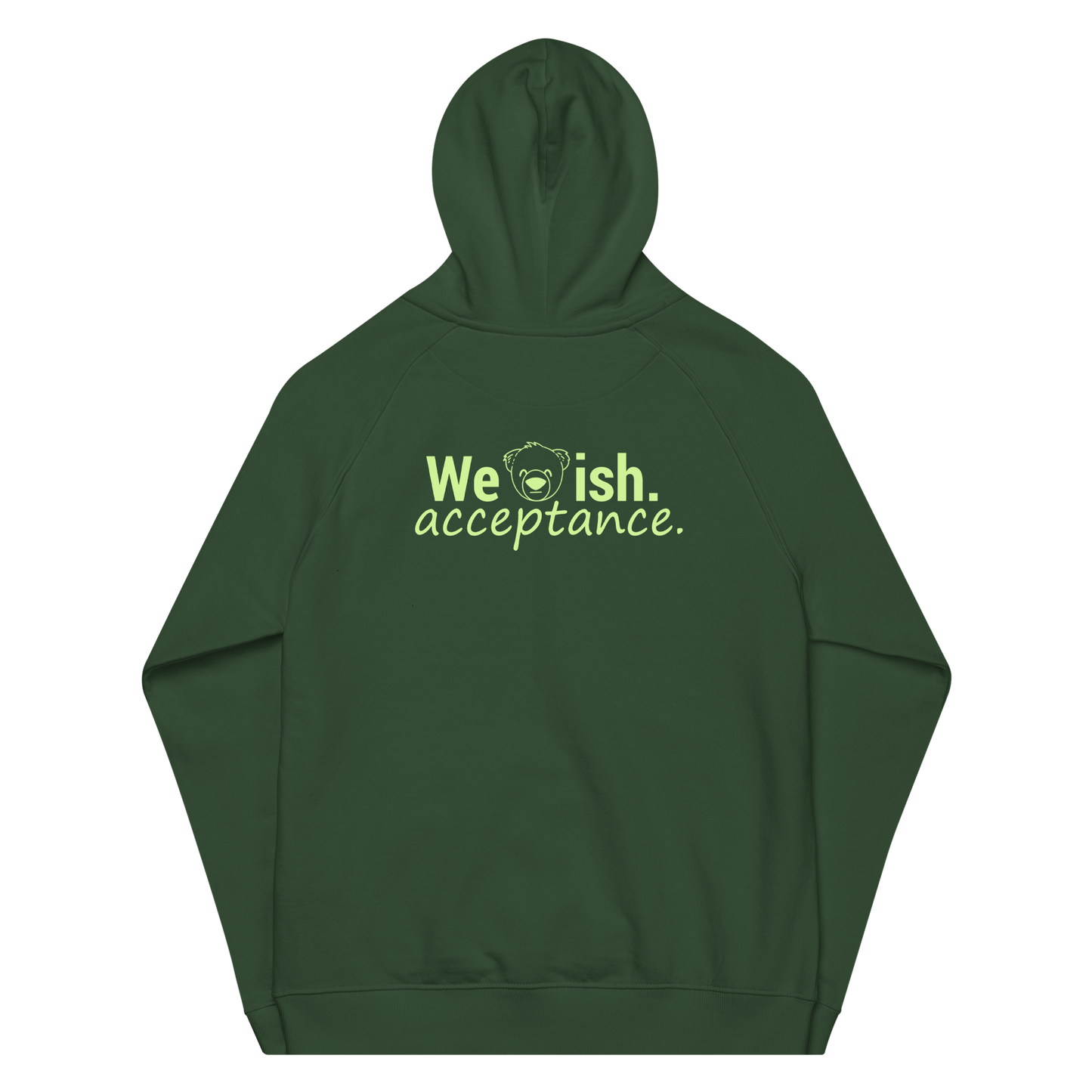 Actually Autistic Adult Hoodie (Green/WeBearish Green)