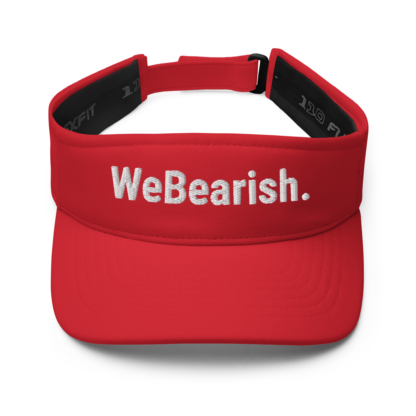 WeBearish Red Visor
