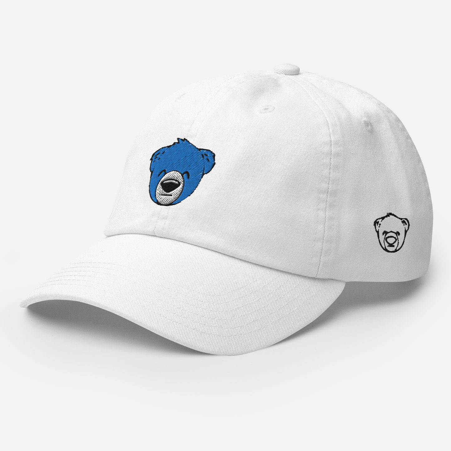 WeBearish Champion Embroidered Cap (White/Blue)