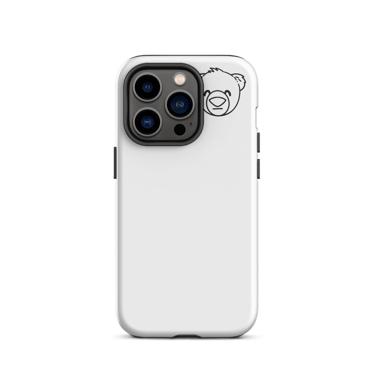WeBearish iPhone Case (White/Black)