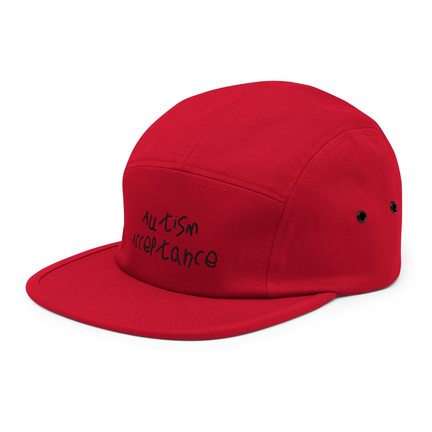 Autism Acceptance Five Panel Cap (Red)
