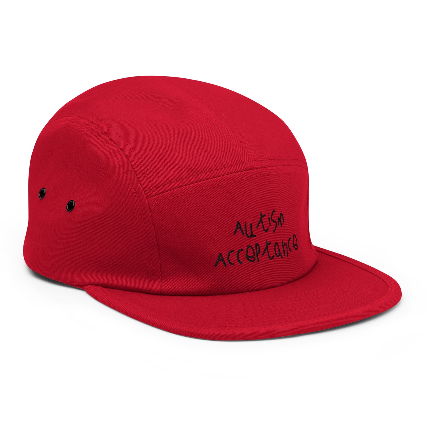 Autism Acceptance Five Panel Cap (Red)