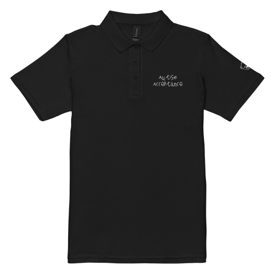Autism Acceptance Women’s Polo (Black)