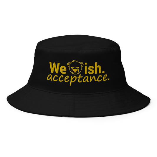 WeBearish Acceptance Bucket Hat (Black & Yellow)