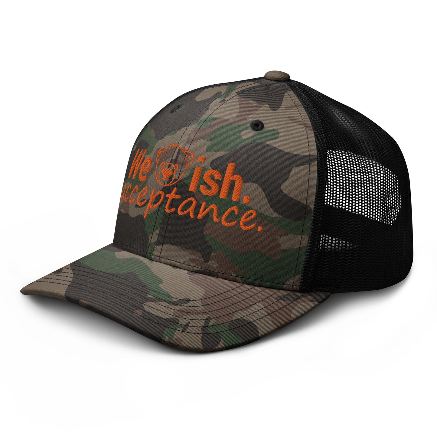 WeBearish Acceptance Camouflage Trucker Hat