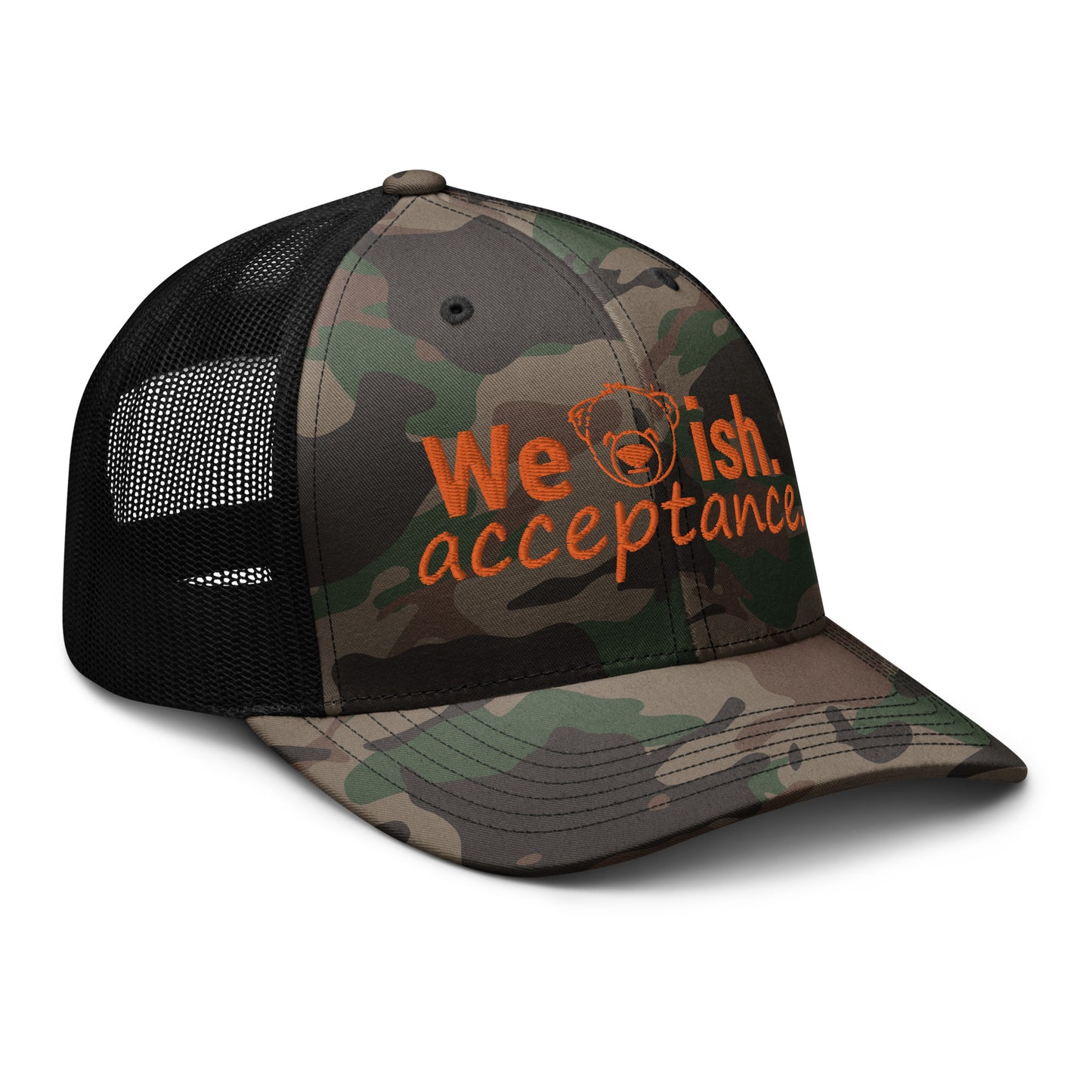 WeBearish Acceptance Camouflage Trucker Hat