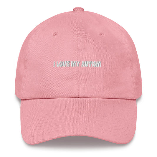 I Love My Autism Dad Hat (Pink)