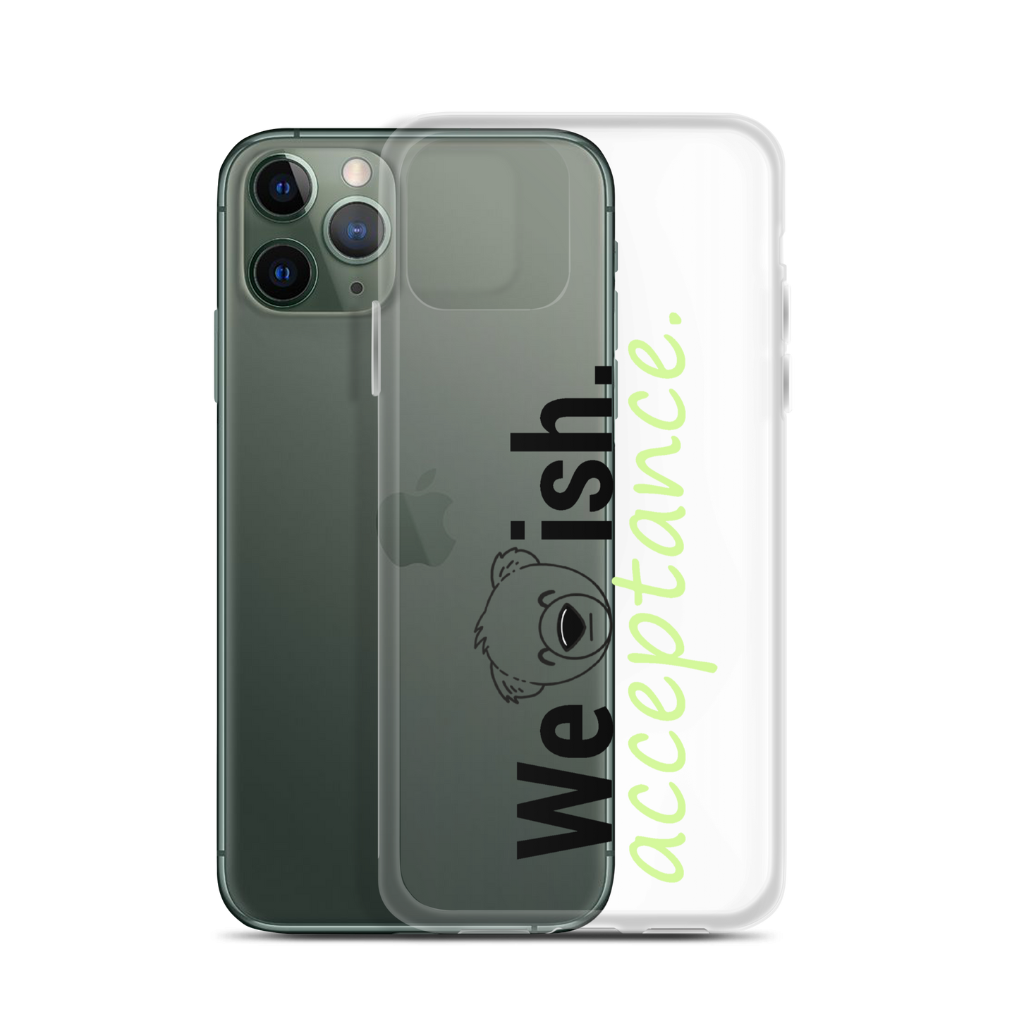 WeBearish Acceptance Clear Case for iPhone