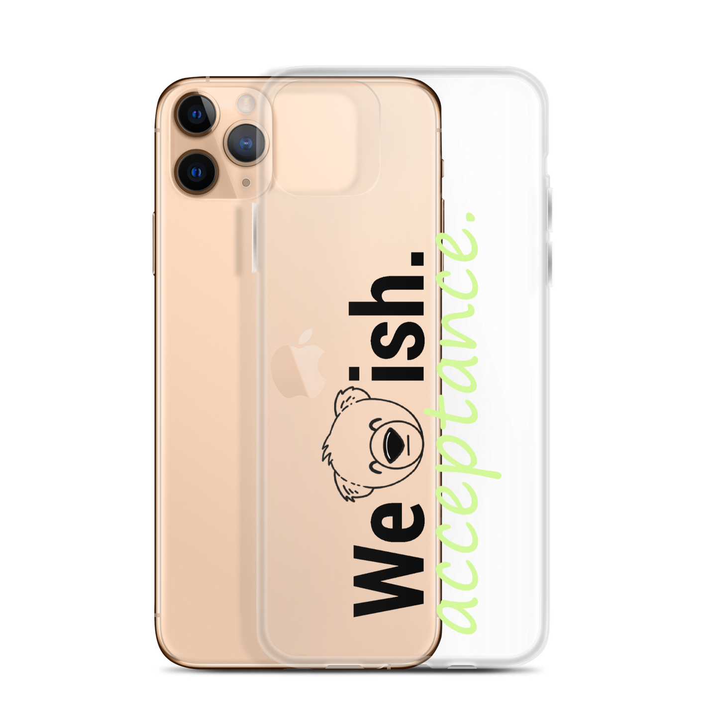 WeBearish Acceptance Clear Case for iPhone