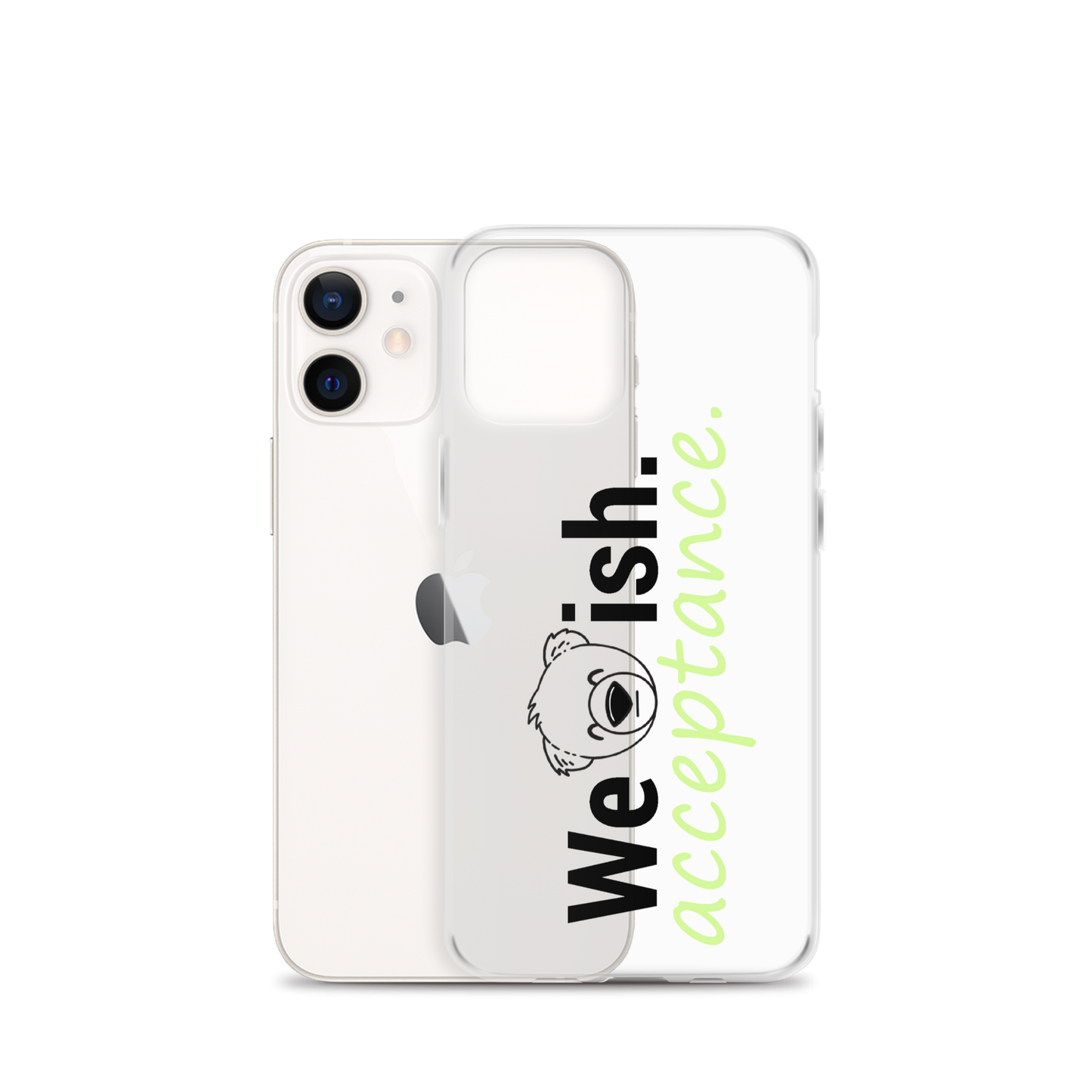 WeBearish Acceptance Clear Case for iPhone