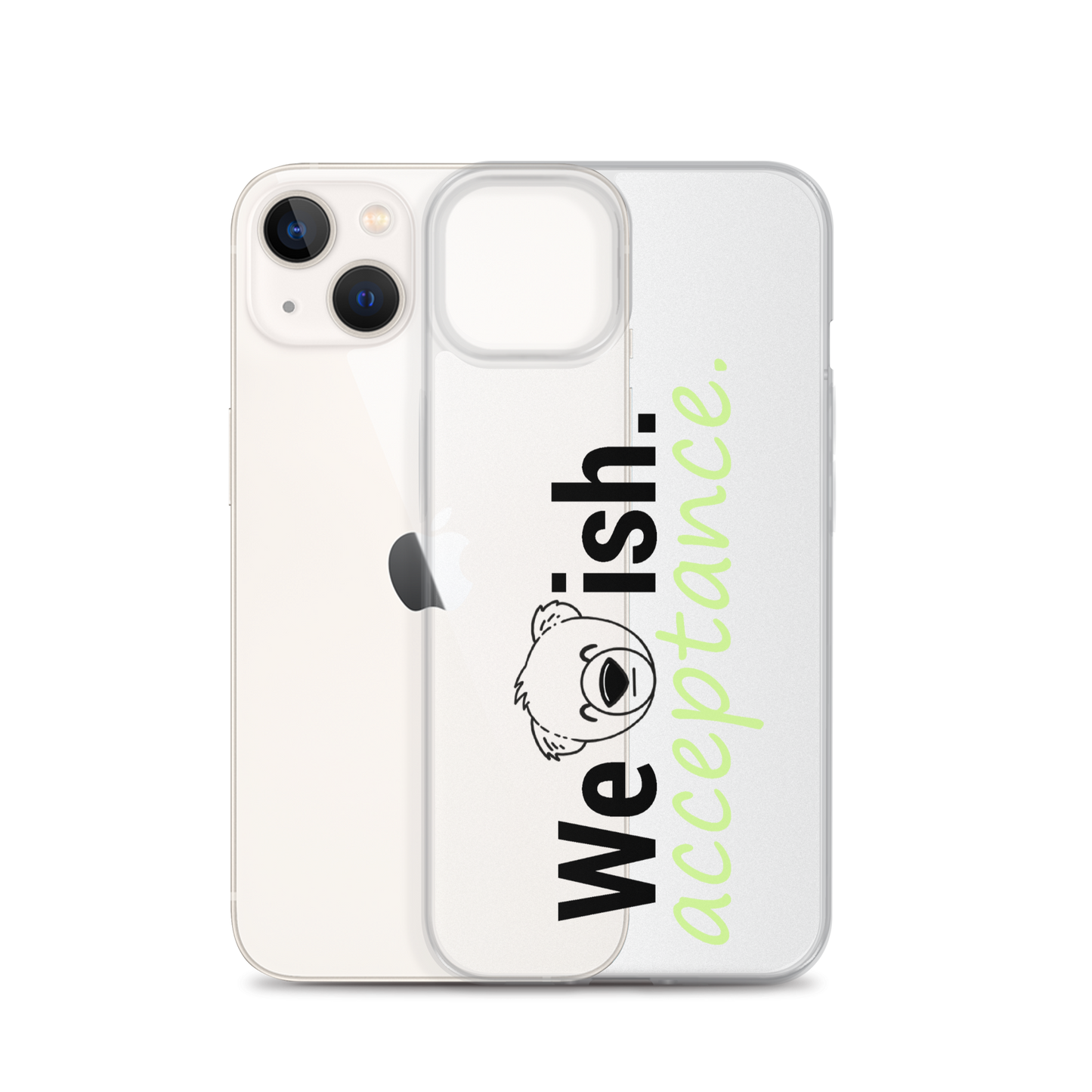 WeBearish Acceptance Clear Case for iPhone