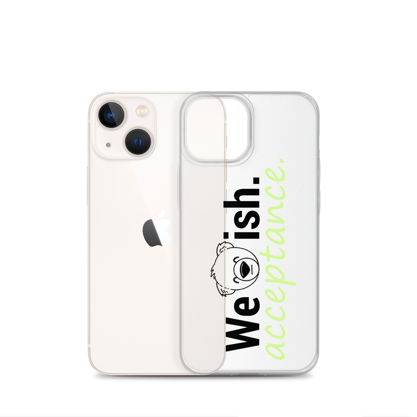 WeBearish Acceptance Clear Case for iPhone