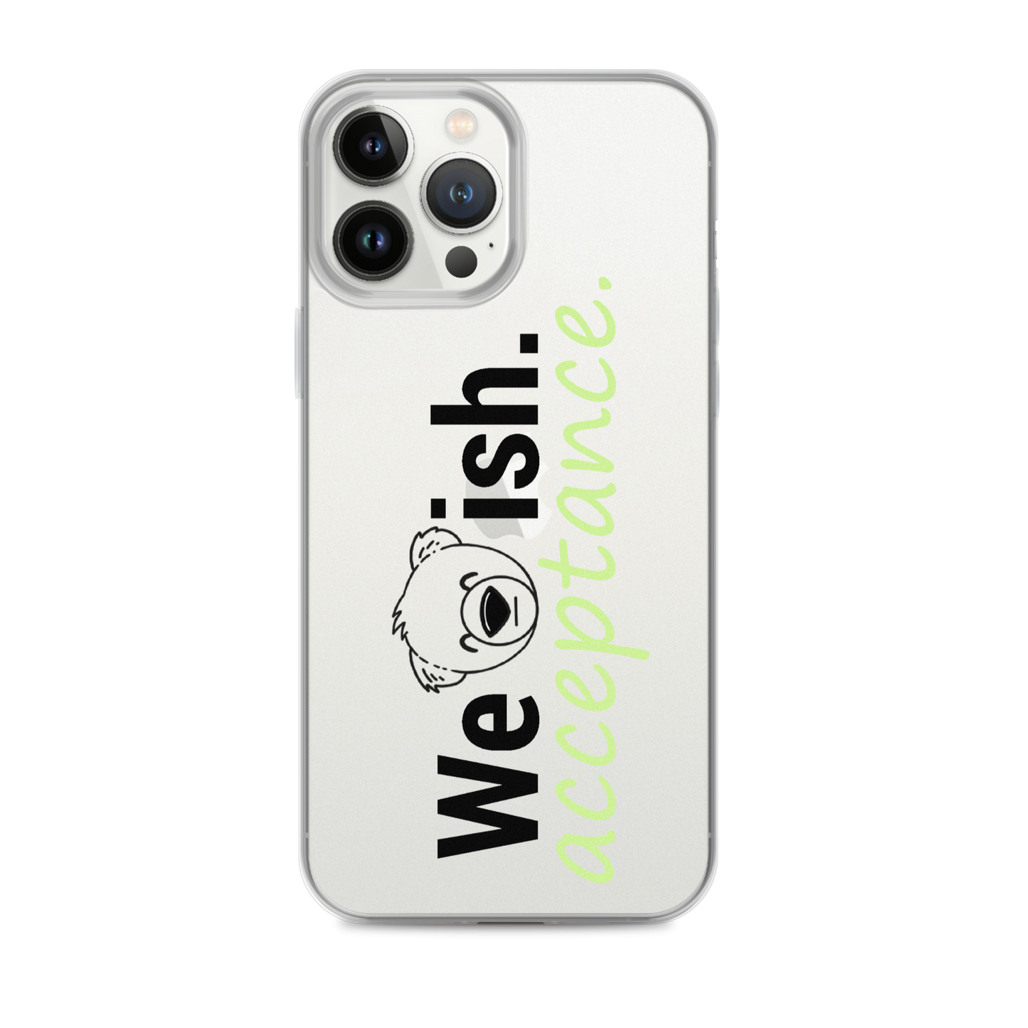 WeBearish Acceptance Clear Case for iPhone