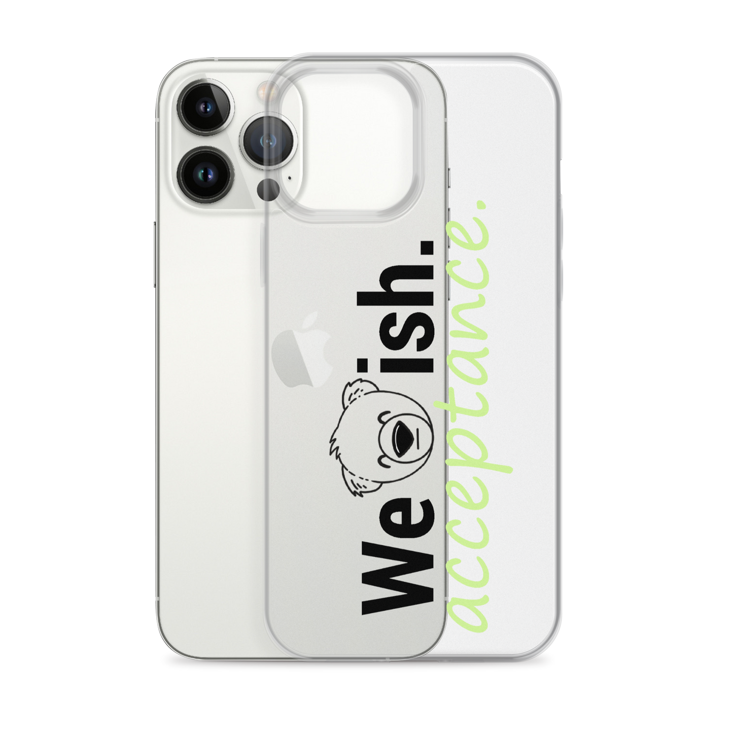 WeBearish Acceptance Clear Case for iPhone