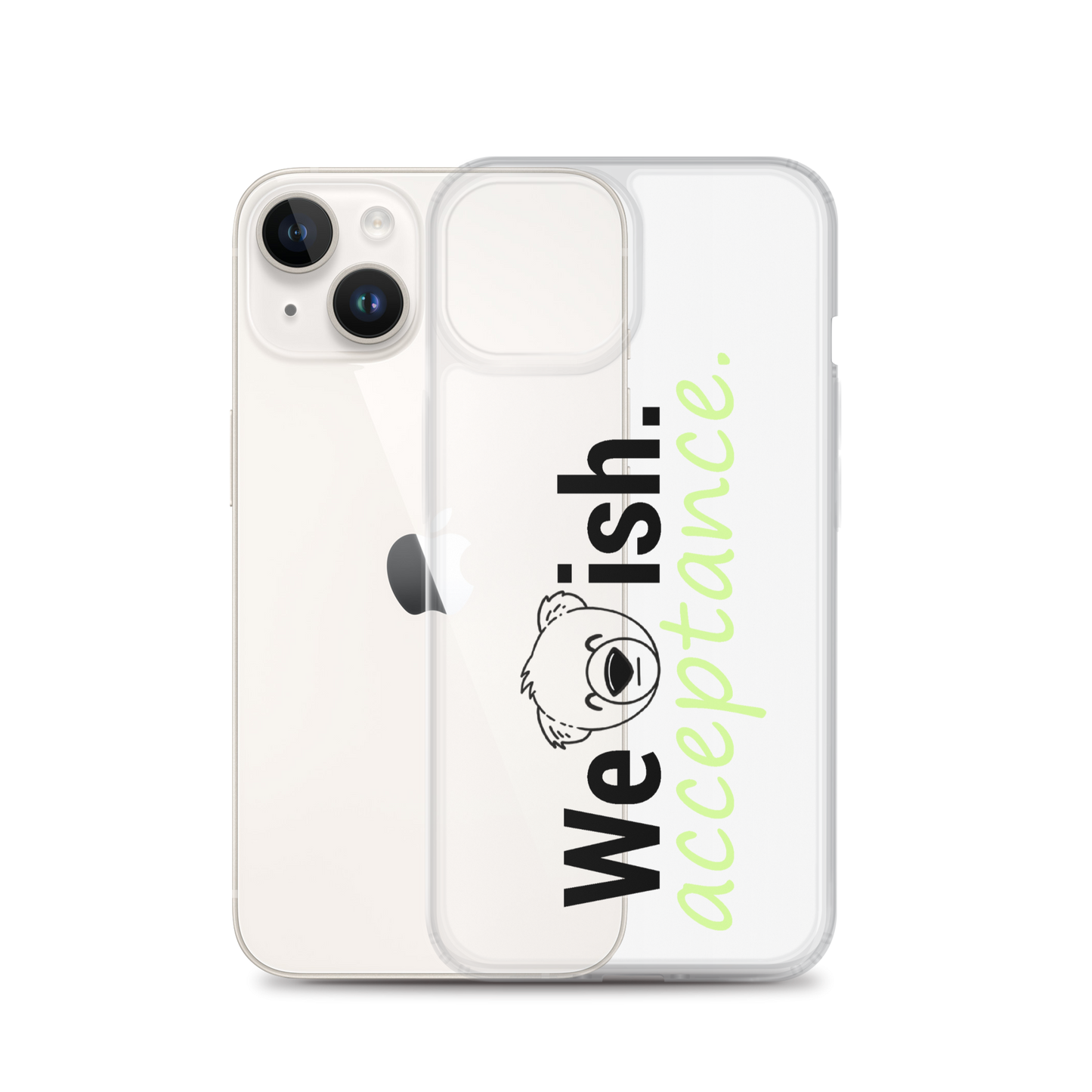 WeBearish Acceptance Clear Case for iPhone