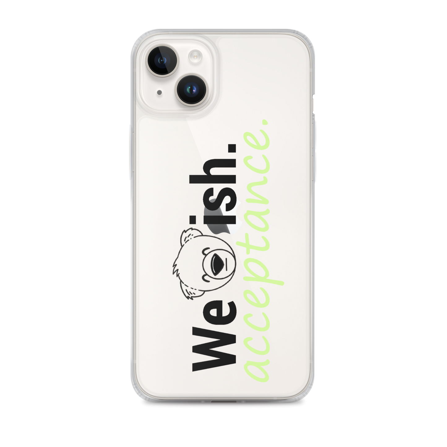 WeBearish Acceptance Clear Case for iPhone