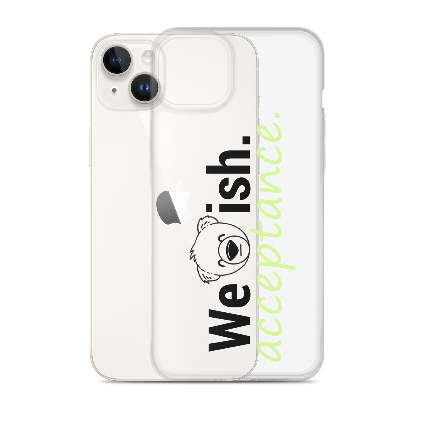 WeBearish Acceptance Clear Case for iPhone