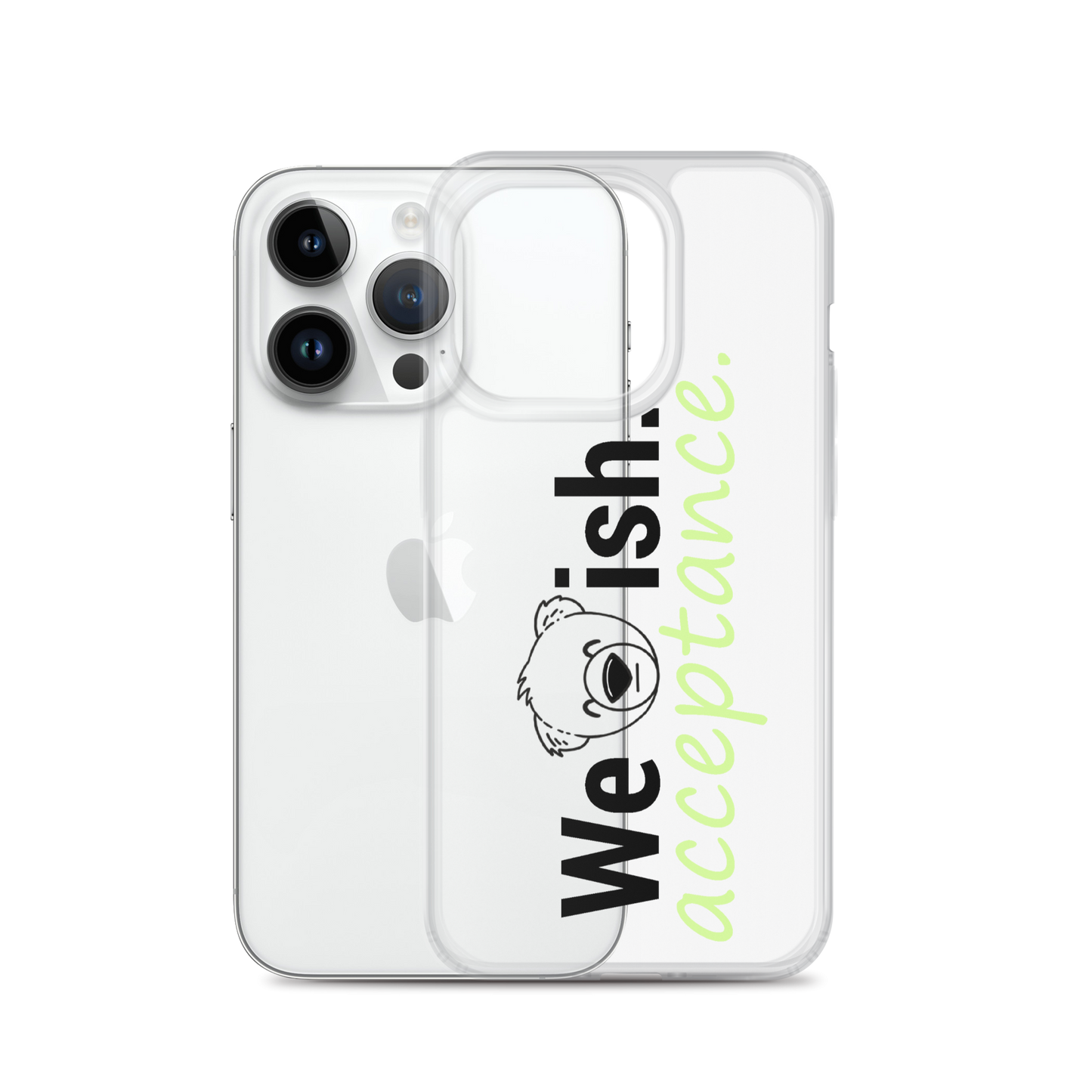 WeBearish Acceptance Clear Case for iPhone