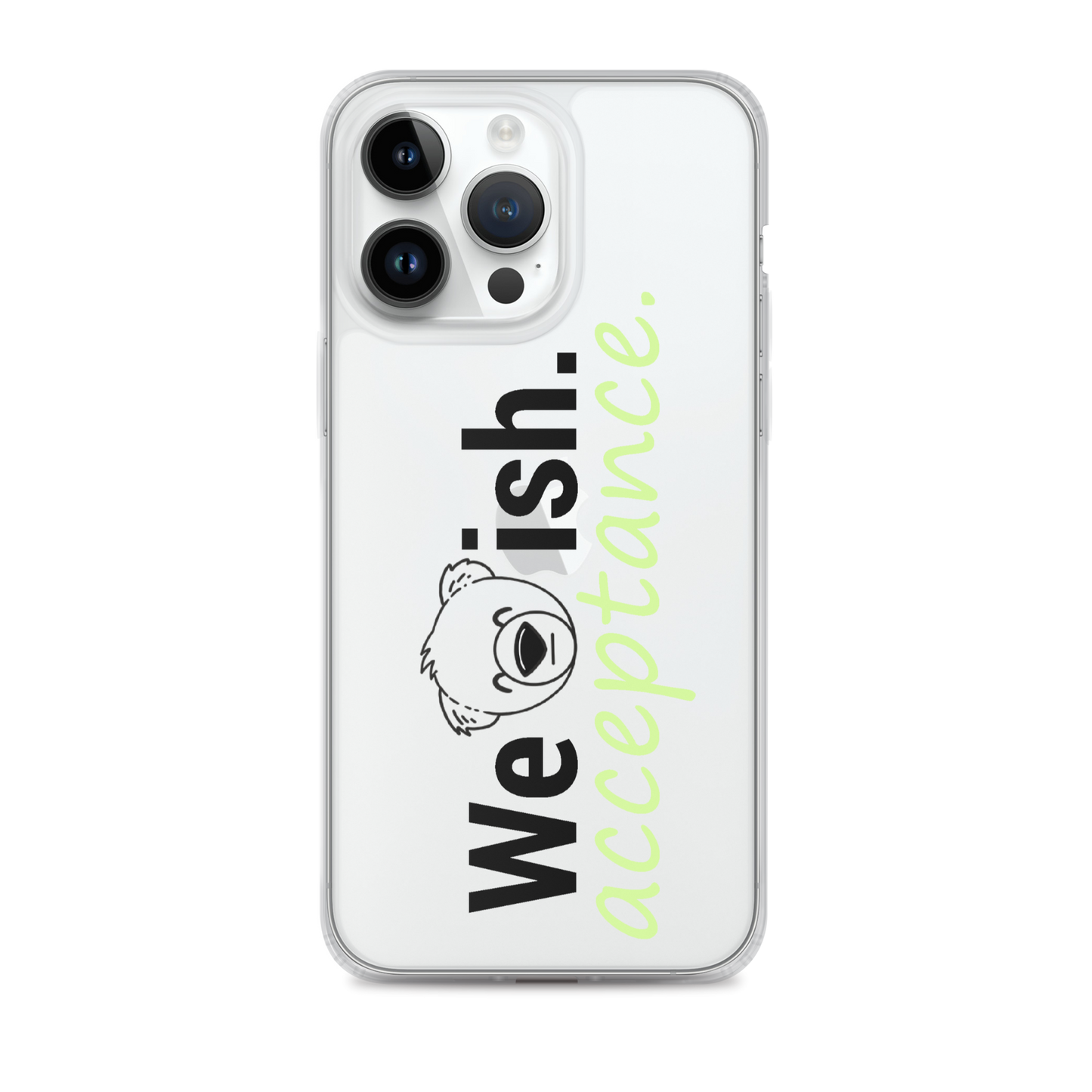 WeBearish Acceptance Clear Case for iPhone