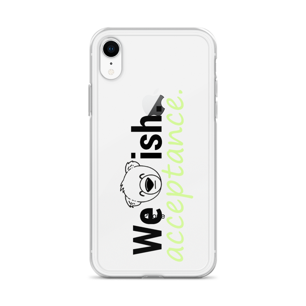 WeBearish Acceptance Clear Case for iPhone