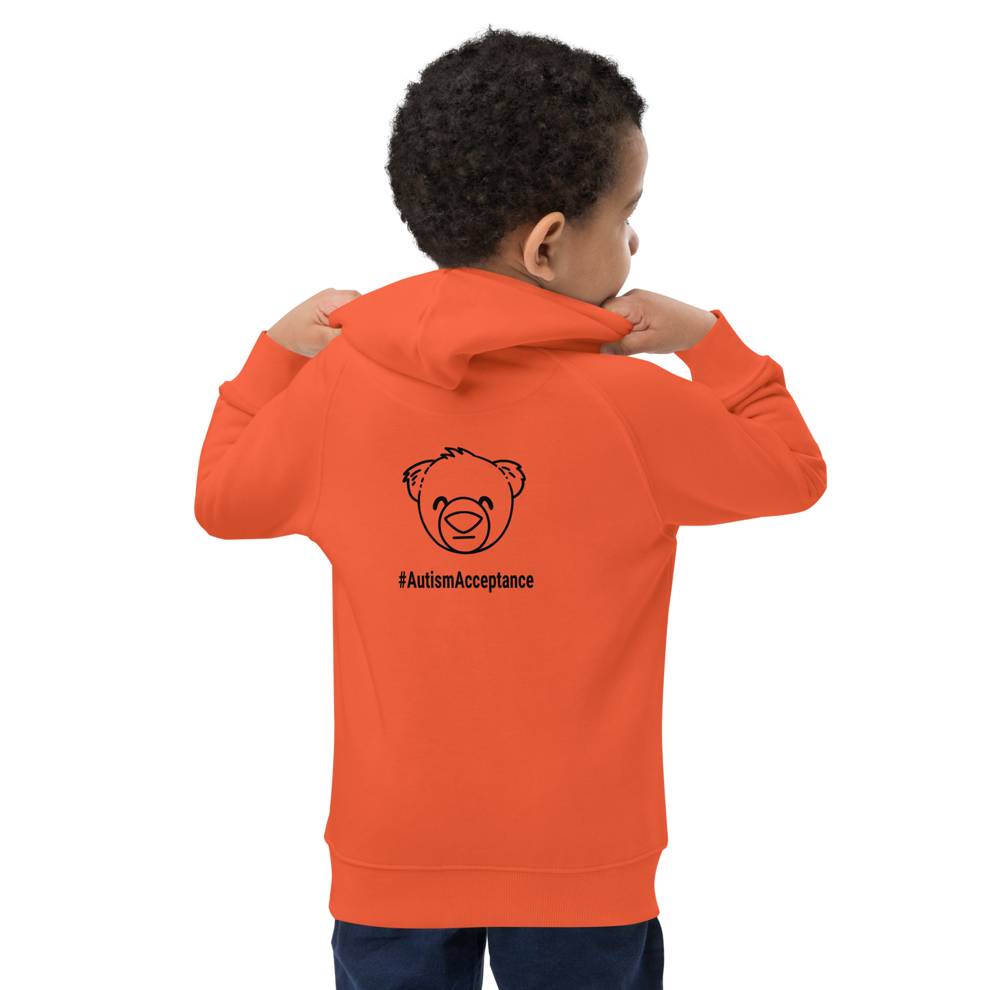 WeHoodie Autism Acceptance (Kids Orange) - WeBearish Acceptance