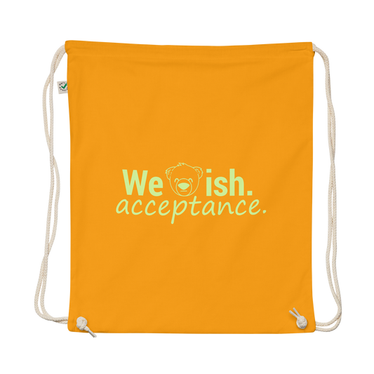WeBearish Acceptance Drawstring Bag (Gold)