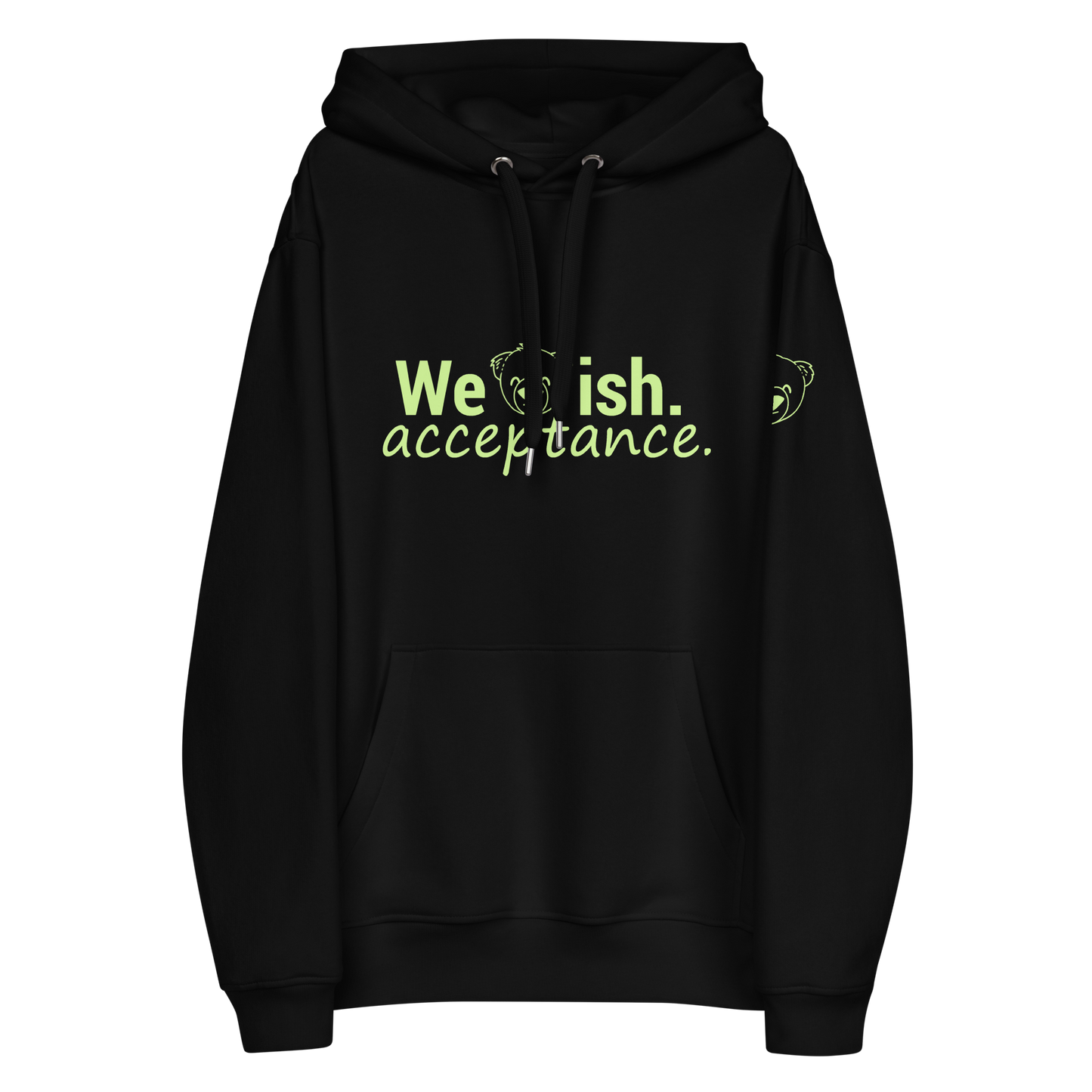 WeBearish Acceptance Unisex Premium Black Hoodie