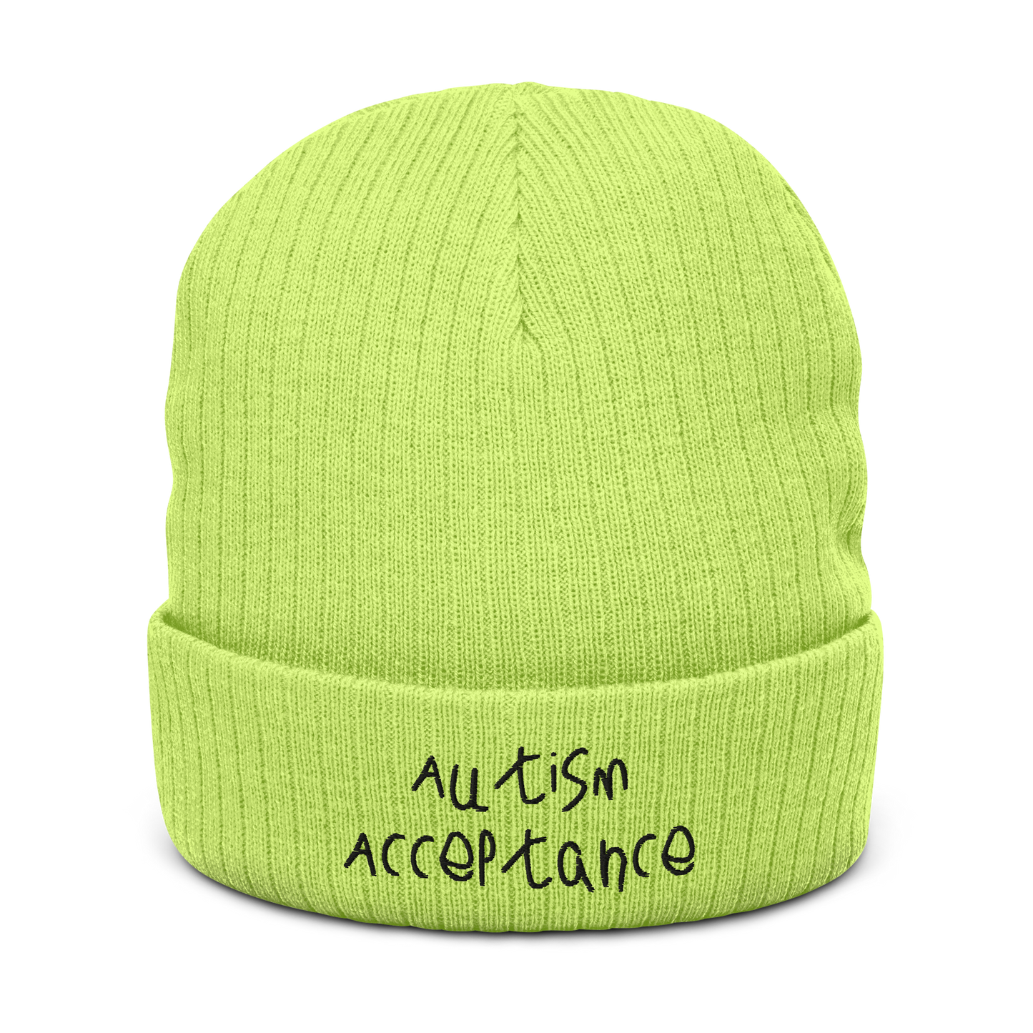Autism Acceptance Beanie (WeBearish Green)