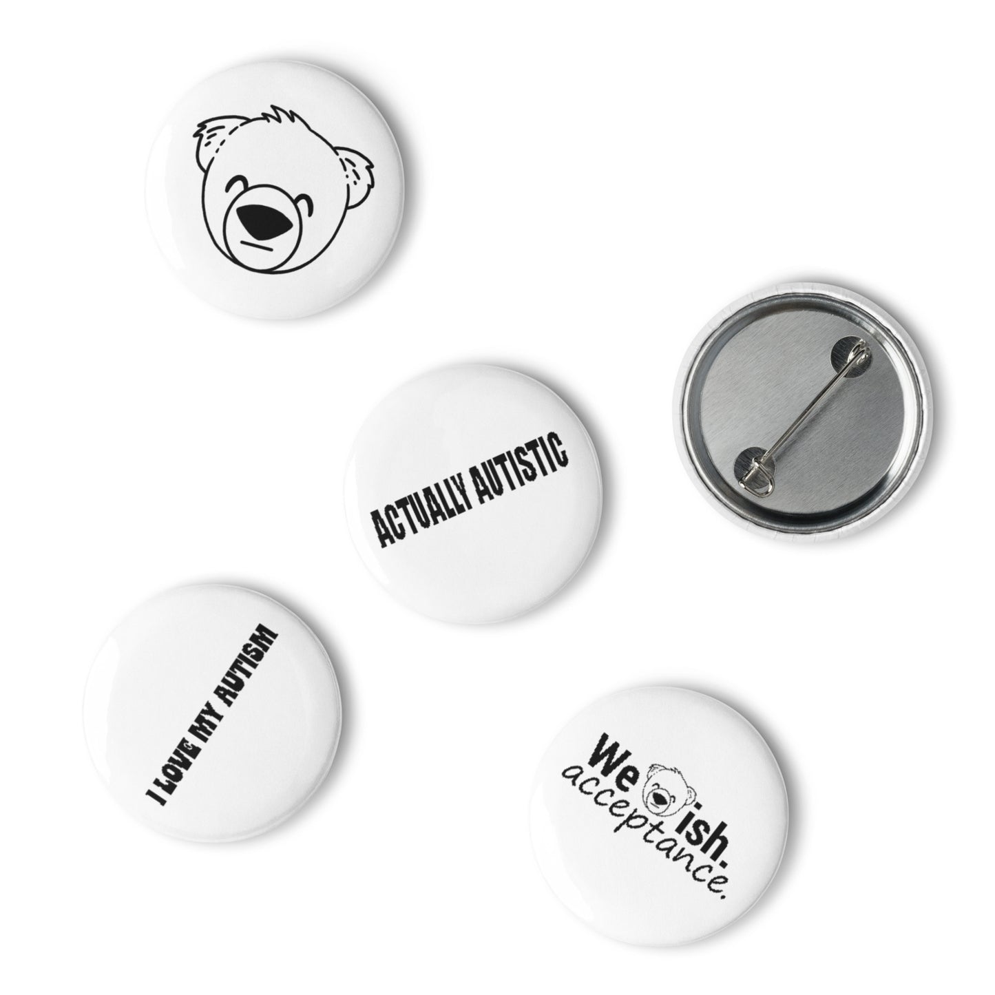 WeBearish Autism Acceptance Pin Set