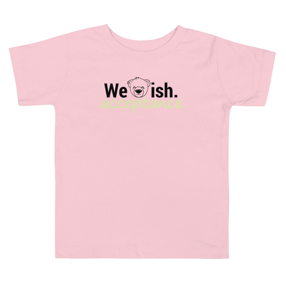 WeBearish Acceptance Toddler T-Shirt (Pink)