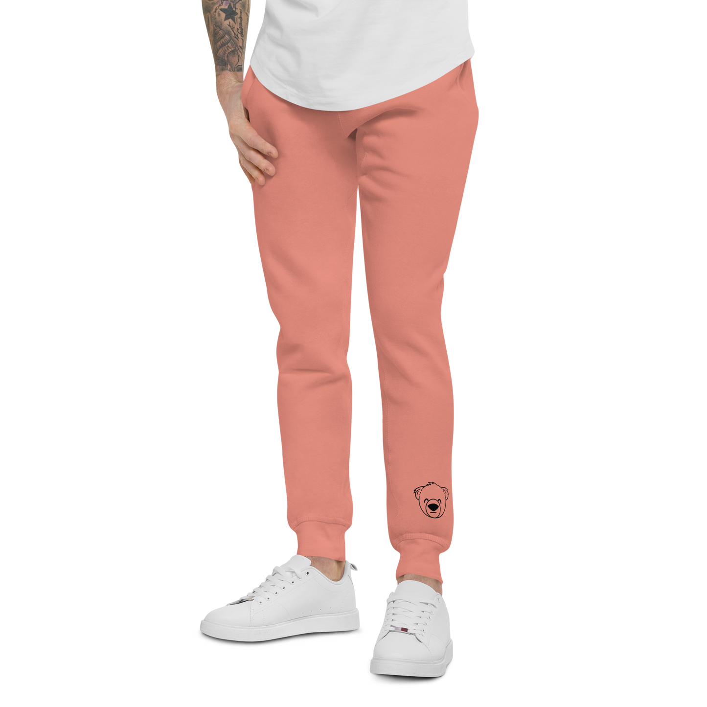 WeBearish Fleece Sweatpants (Dusty Rose)