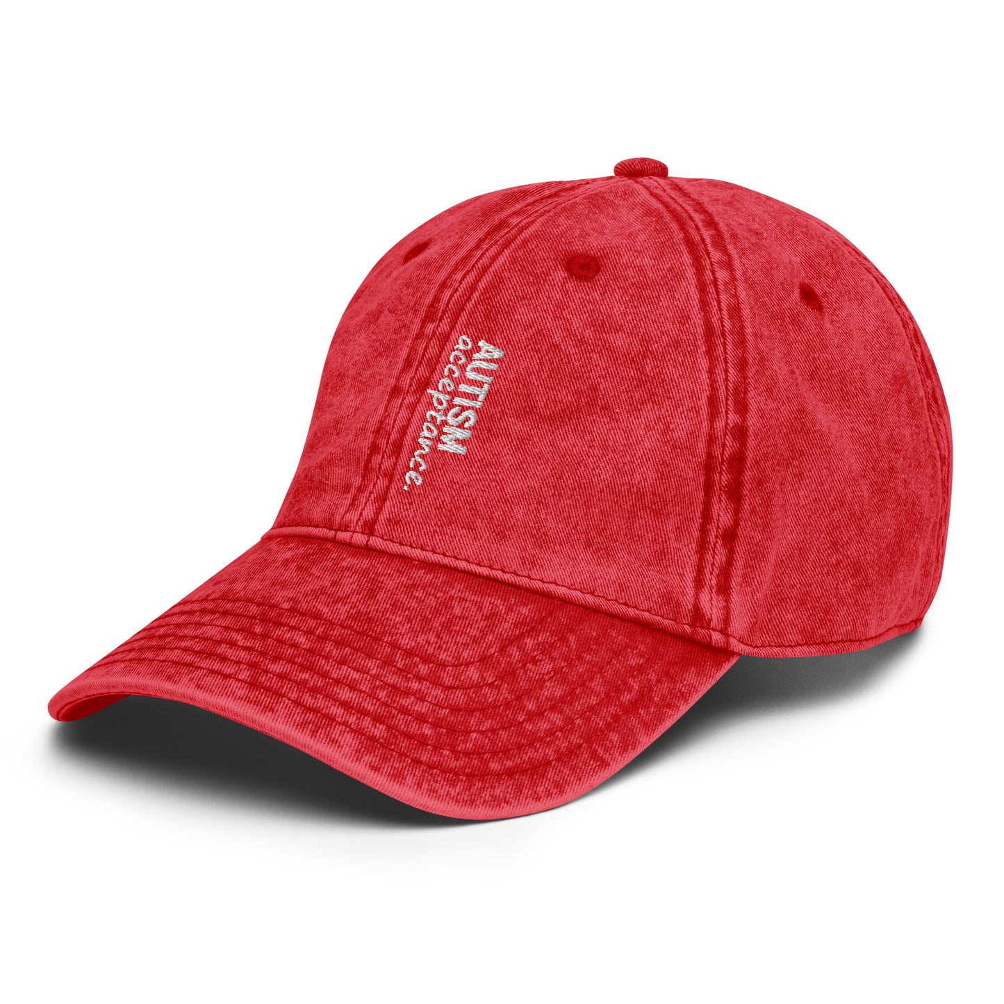 Autism Acceptance Twill Cap (Red)