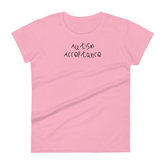 Autism Acceptance Women's T-shirt (Pink)