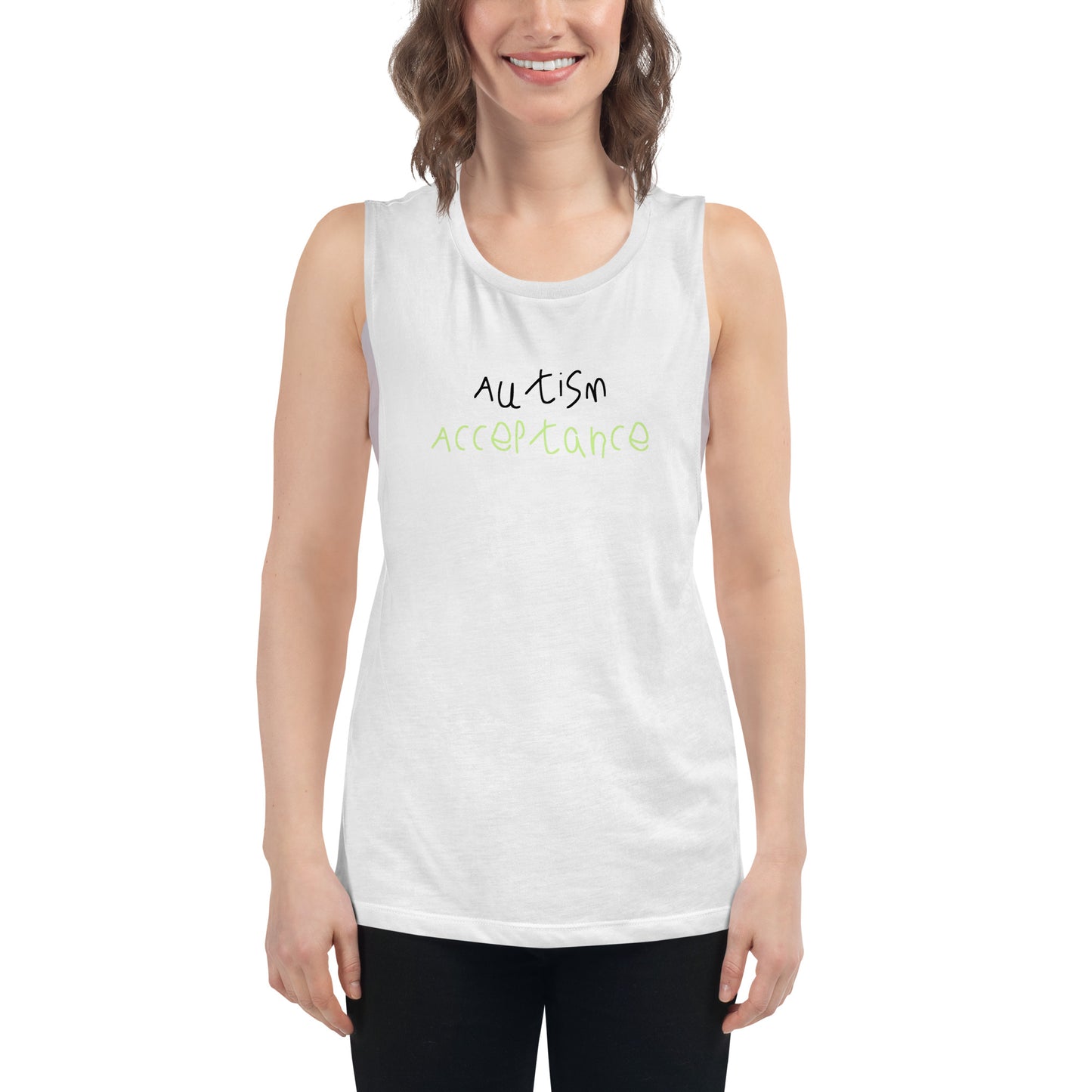 Autism Acceptance Ladies' Tank (White)