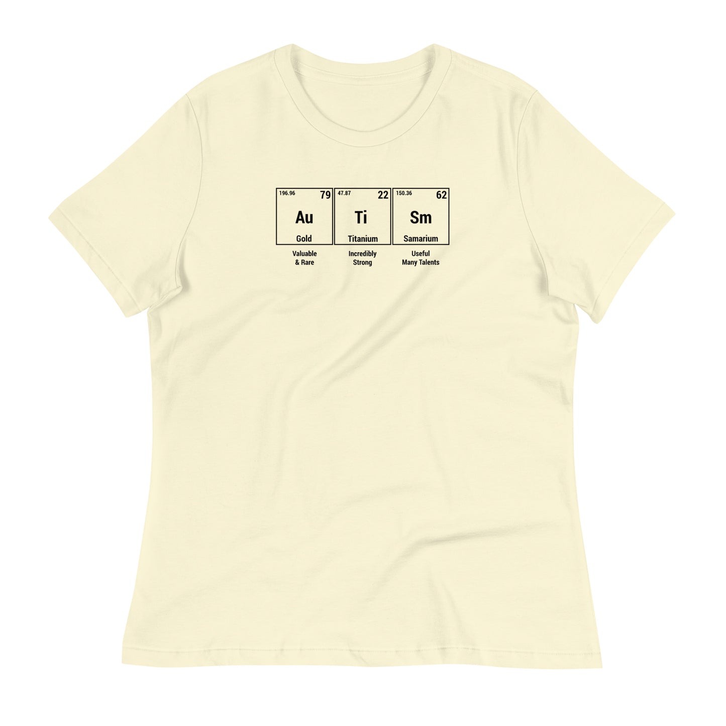 Autism Chemistry Women's T-Shirt (Citron)