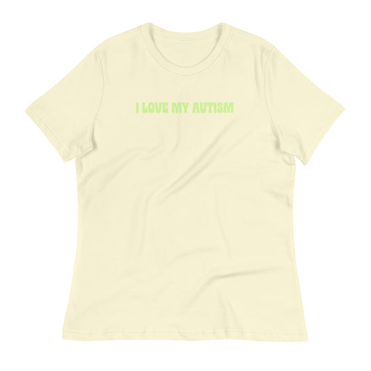I Love My Autism Women's T-Shirt (Citron)