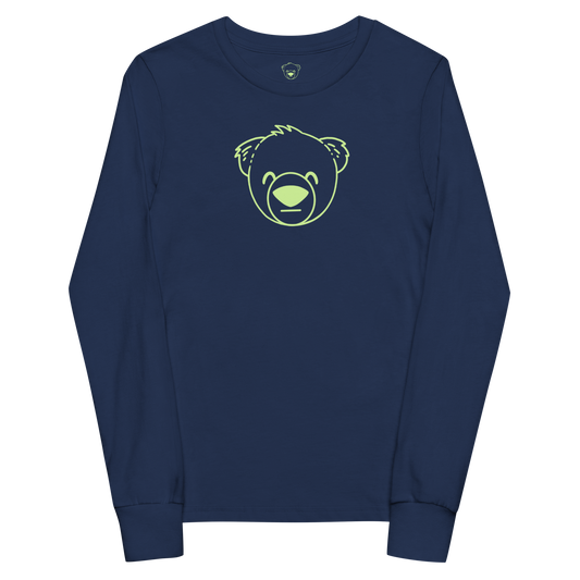 WeBearish Youth Long Sleeve Tee (Blue) - WeBearish Acceptance