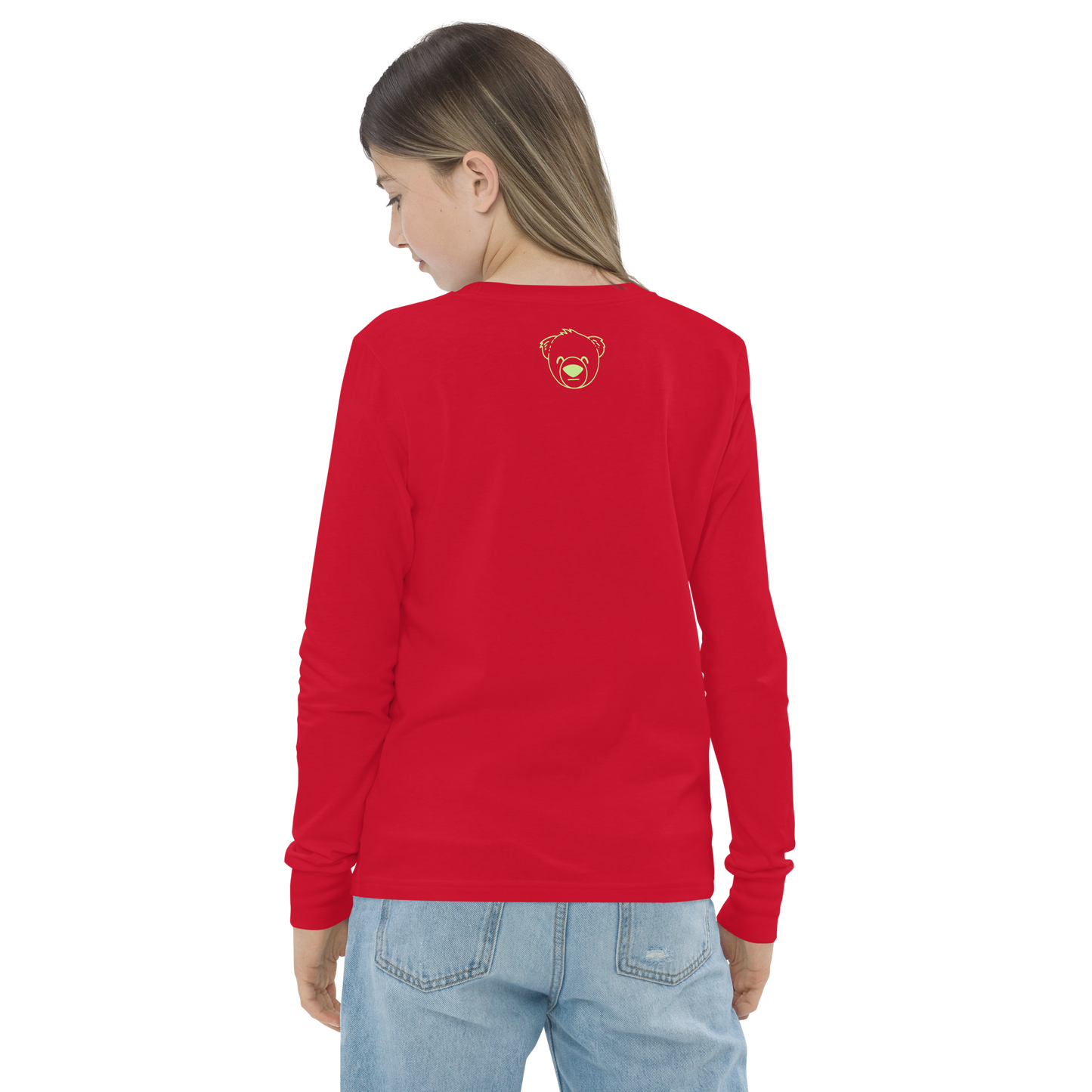 I Love My Autism Kids Long Sleeve (Red/WeBearish Green)