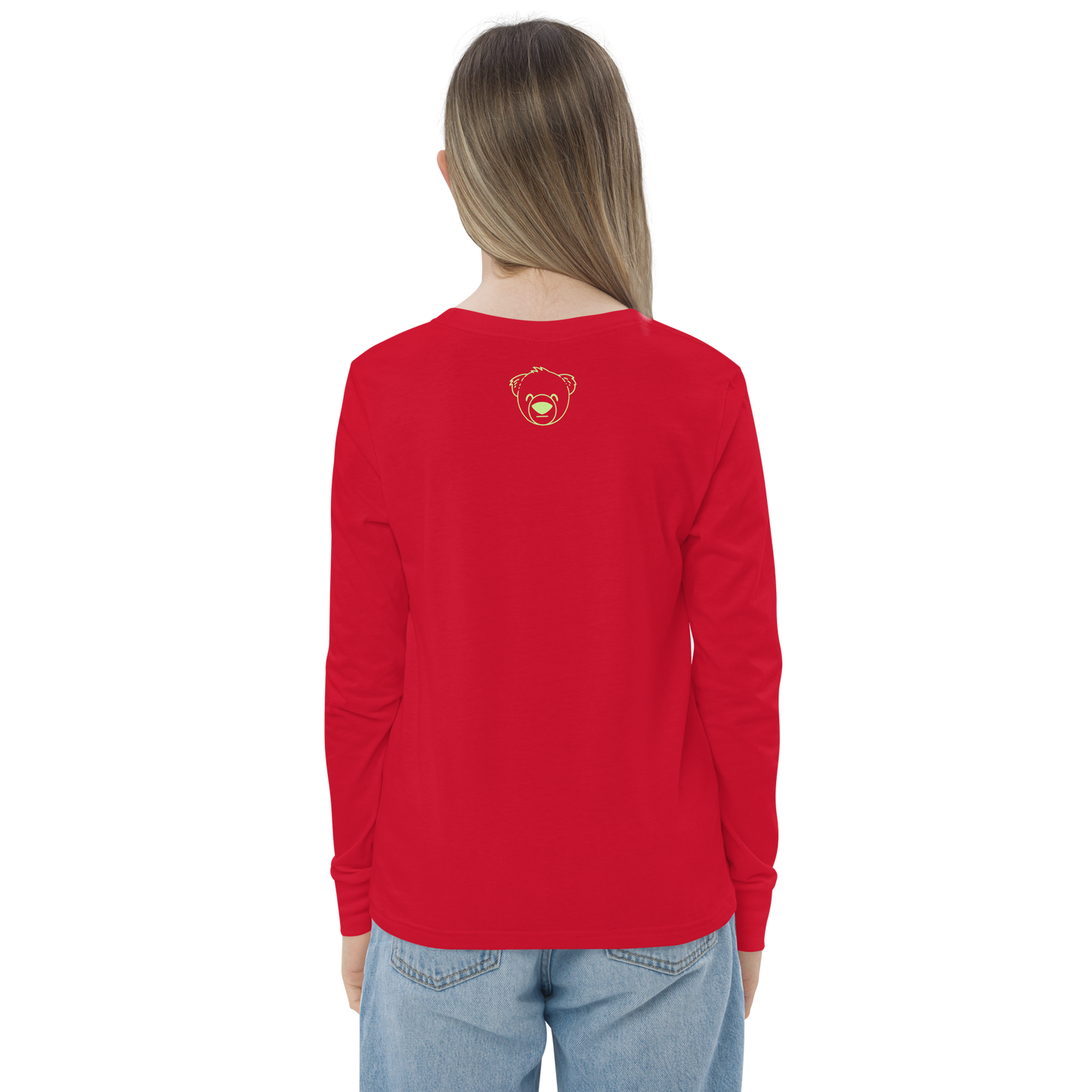 I Love My Autism Kids Long Sleeve (Red/WeBearish Green)