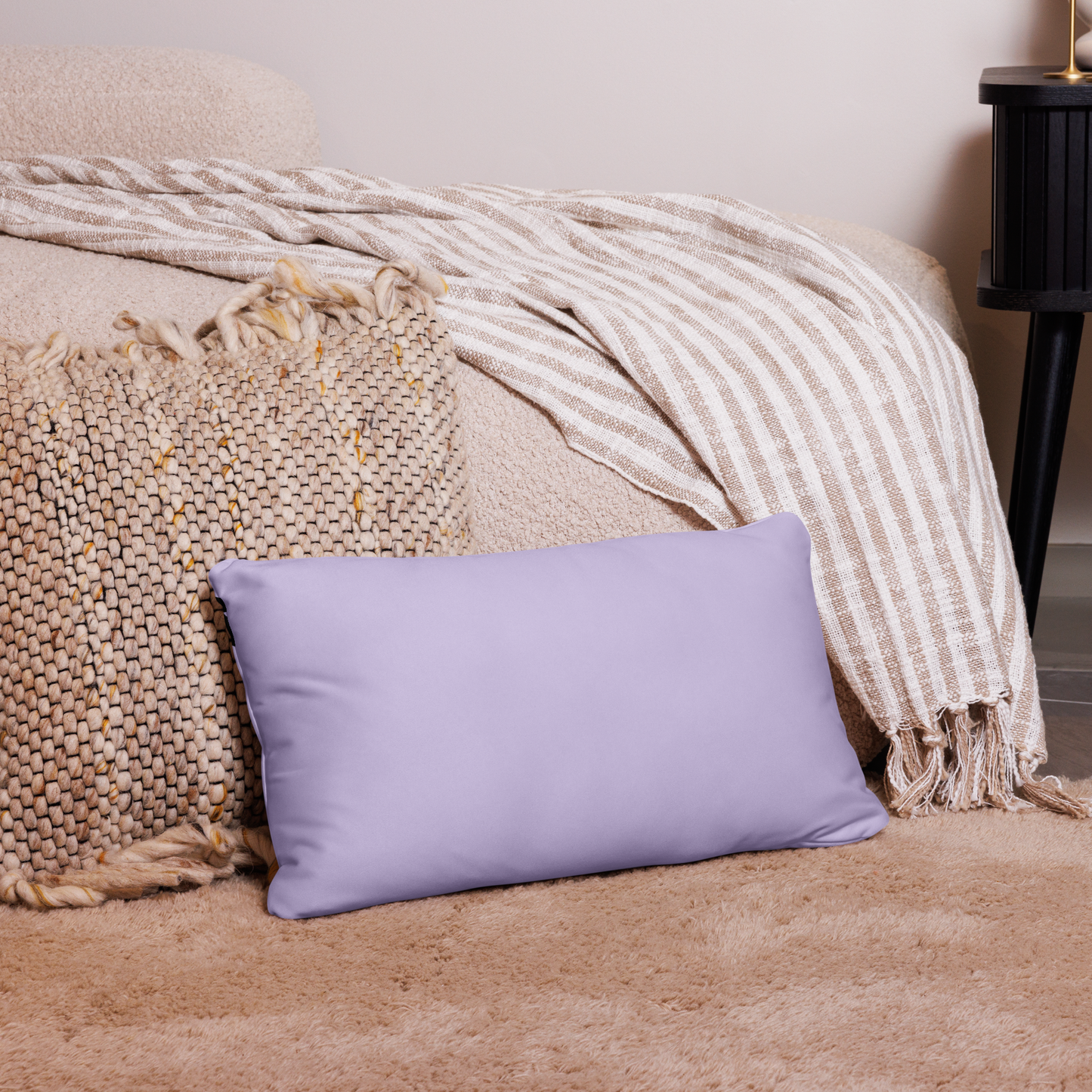 WeBearish Acceptance - Throw Pillow Case (Iris/Black)