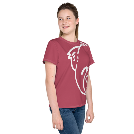 WeBearish Autism Acceptance Kid's T-shirt (Maroon/White)