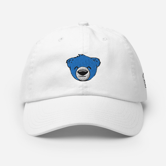 WeBearish Champion Embroidered Cap (White/Blue)