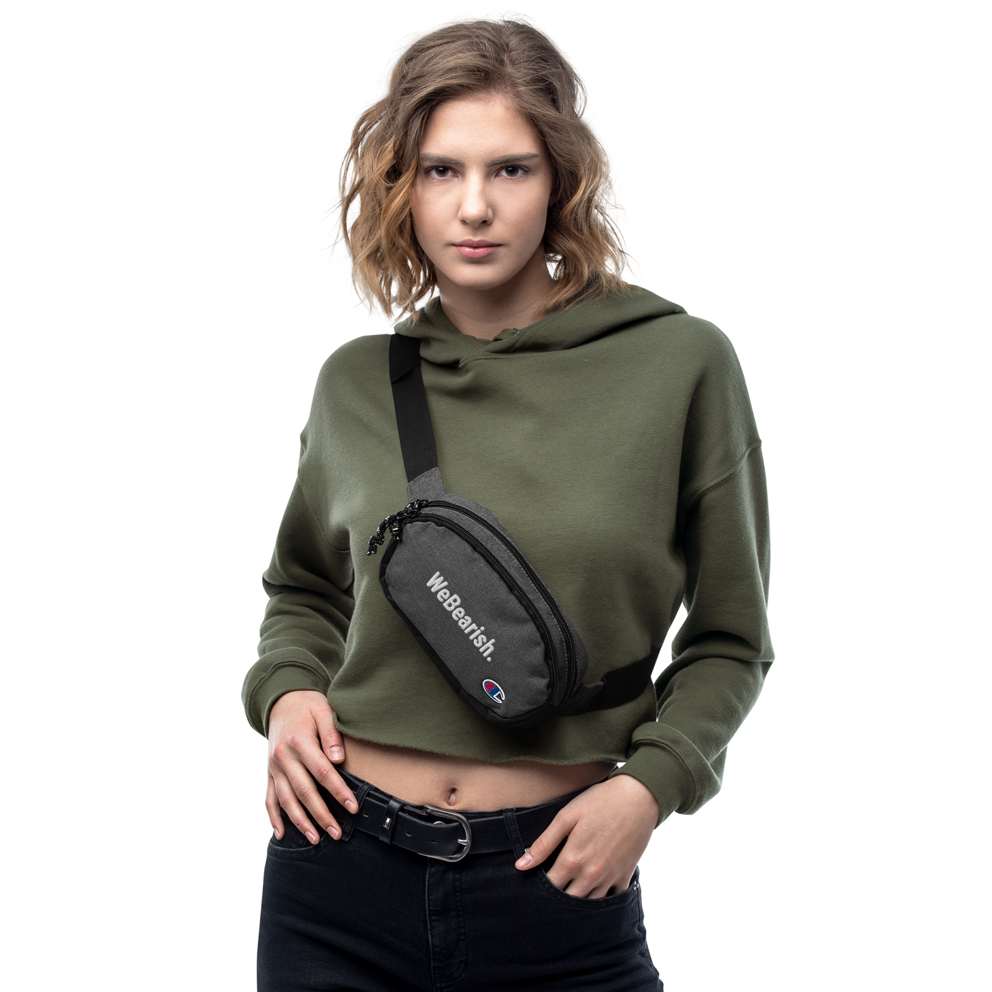 WeBearish Champion Fanny Pack (Grey/Black)