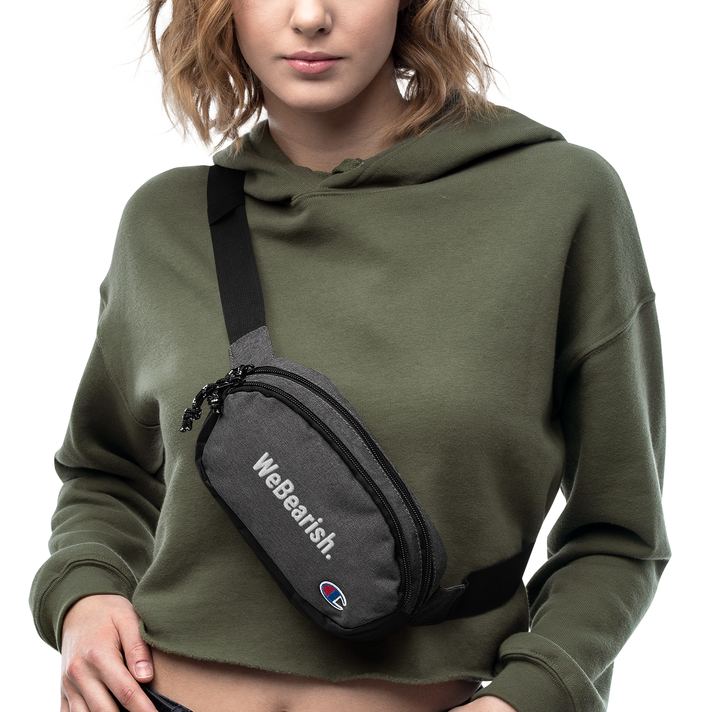 WeBearish Champion Fanny Pack (Grey/Black)