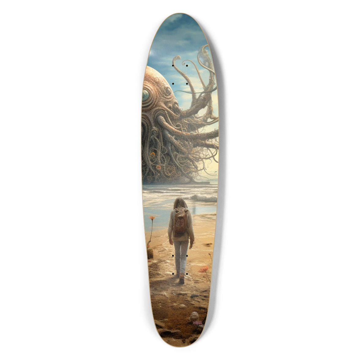 Futuristic Beach Longboard